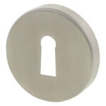 Impresso rond rozet Klaviersleutel RVS geborsteld 5