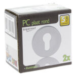 Impresso rond rozet Profielcilinder Aluminium F1 16