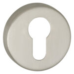 Impresso rond rozet Profielcilinder RVS geborsteld