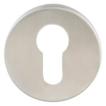 Impresso rond rozet Profielcilinder RVS geborsteld 4