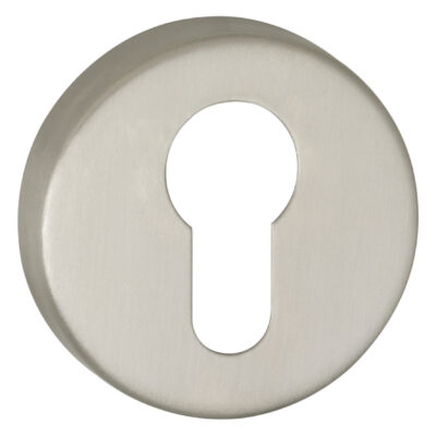 Impresso rond rozet Profielcilinder RVS geborsteld