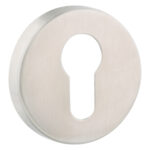 Impresso rond rozet Profielcilinder RVS geborsteld 6