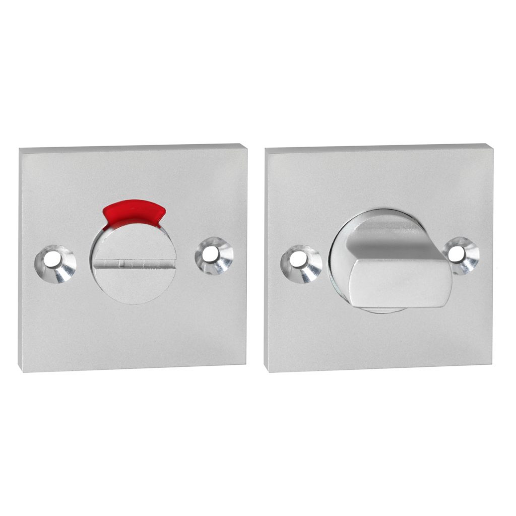 Impresso vierkant rozet Badkamer Toiletsluiting Aluminium F1