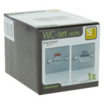 Impresso vierkant rozet Badkamer Toiletsluiting Aluminium F1 16