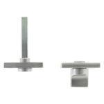 Impresso vierkant rozet Badkamer Toiletsluiting Aluminium F1 3