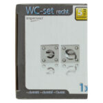 Impresso vierkant rozet Badkamer Toiletsluiting Chroom 13