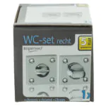 Impresso vierkant rozet Badkamer Toiletsluiting Chroom 14