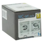 Impresso vierkant rozet Badkamer Toiletsluiting Chroom 16