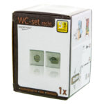 Impresso vierkant rozet Badkamer Toiletsluiting RVS geborsteld 15