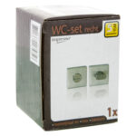 Impresso vierkant rozet Badkamer Toiletsluiting RVS geborsteld 16