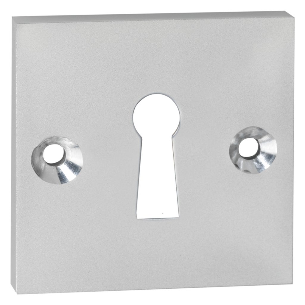 Impresso vierkant rozet Klaviersleutel Aluminium F1