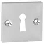 Impresso vierkant rozet Klaviersleutel Aluminium F1