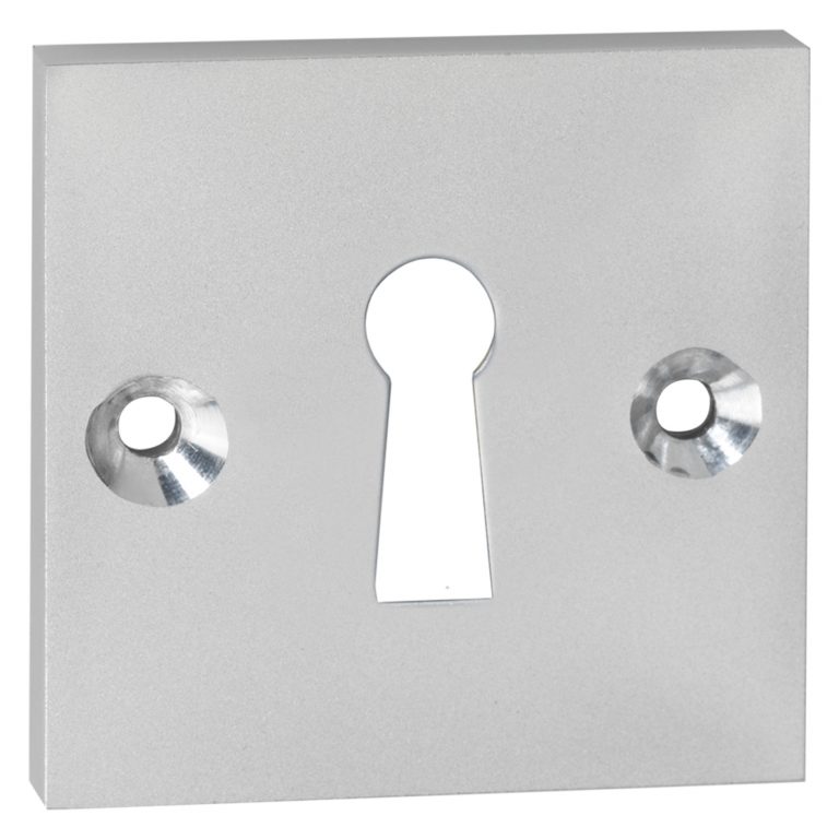 Impresso vierkant rozet Klaviersleutel Aluminium F1