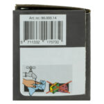 Impresso vierkant rozet Klaviersleutel RVS geborsteld 12