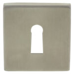 Impresso vierkant rozet Klaviersleutel RVS geborsteld 4