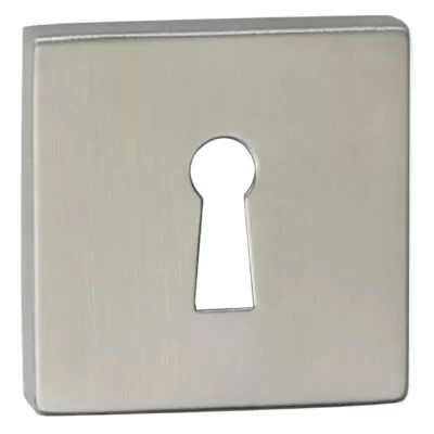 Impresso vierkant rozet Klaviersleutel RVS geborsteld