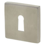 Impresso vierkant rozet Klaviersleutel RVS geborsteld 5