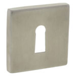 Impresso vierkant rozet Klaviersleutel RVS geborsteld 6