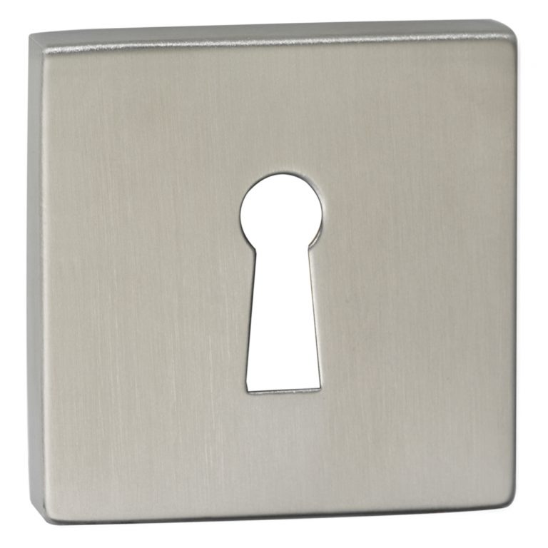 Impresso vierkant rozet Klaviersleutel RVS geborsteld