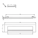 Intersteel Brievenbus met klepregenrand chroom 1