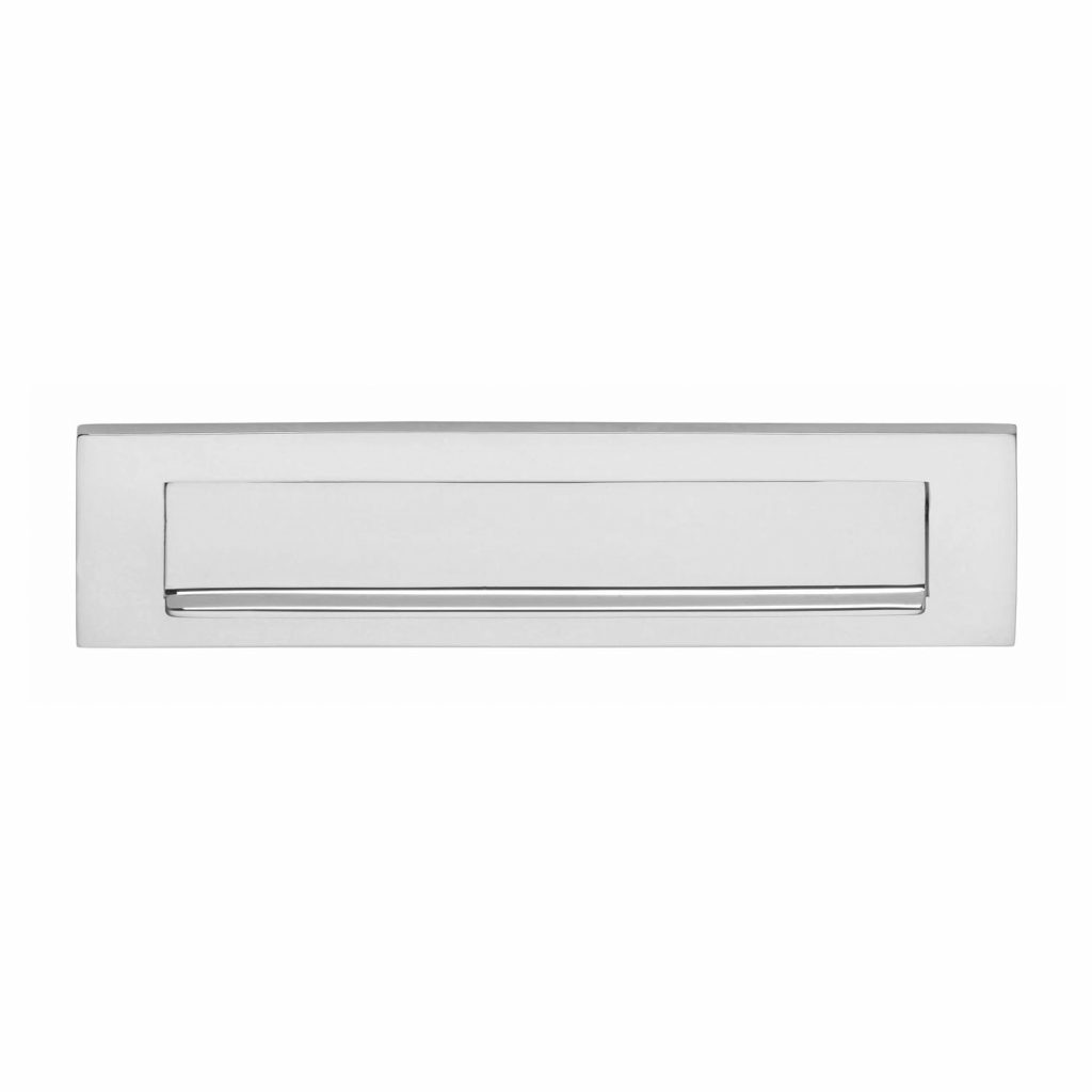 Intersteel Brievenbus met klepregenrand chroom