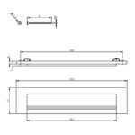 Intersteel Brievenbus met klepregenrand chroom mat 1