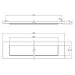 Intersteel Brievenbus met klepregenrand rvs geborsteld 1