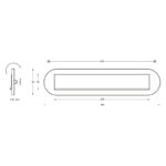 Intersteel Brievenbus ovaal met klepregenrand rvs geborsteld 1
