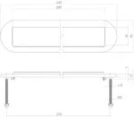 Intersteel Brievenbus ovaal met klepregenrand zwart 1