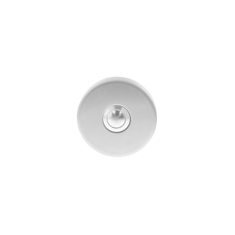 Intersteel Deurbel rond verdekt ø53×10 rvs geborsteld