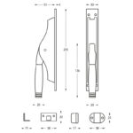 Intersteel Deurespagnolet Ton 222 nikkelebbenhout 1