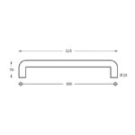 Intersteel Deurgrepen 325 mm U vorm rvs geborsteld 1