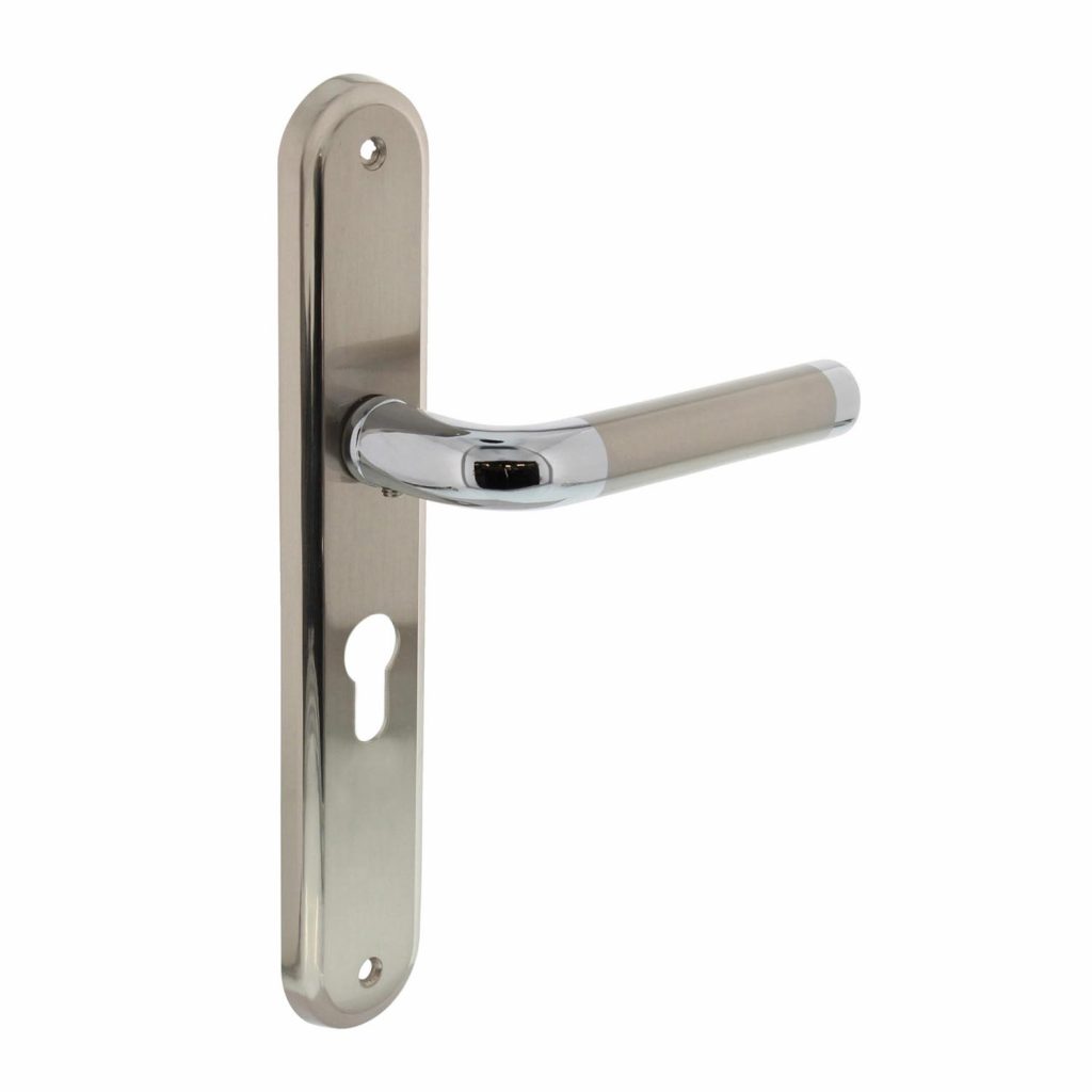 Intersteel Deurkruk Agatha op schild chroom PC55