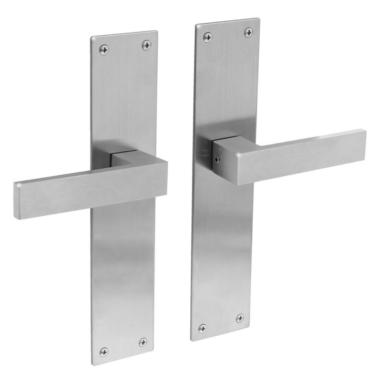 Intersteel Deurkruk Amsterdam met schild 250x55x2mm rvs geborsteld Blind