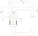 Intersteel Deurkruk Bern op rozet mat zwart 1