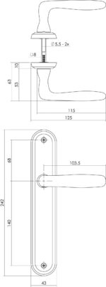 Intersteel Deurkruk Bjorn op schild nikkel mat Blind 1 scaled