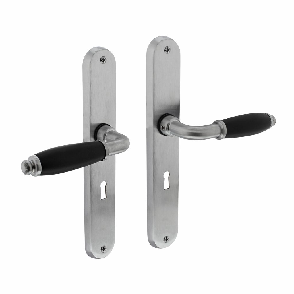 Intersteel Deurkruk Courgette met ovaal schild 238x39x9mm mat chroom SL56