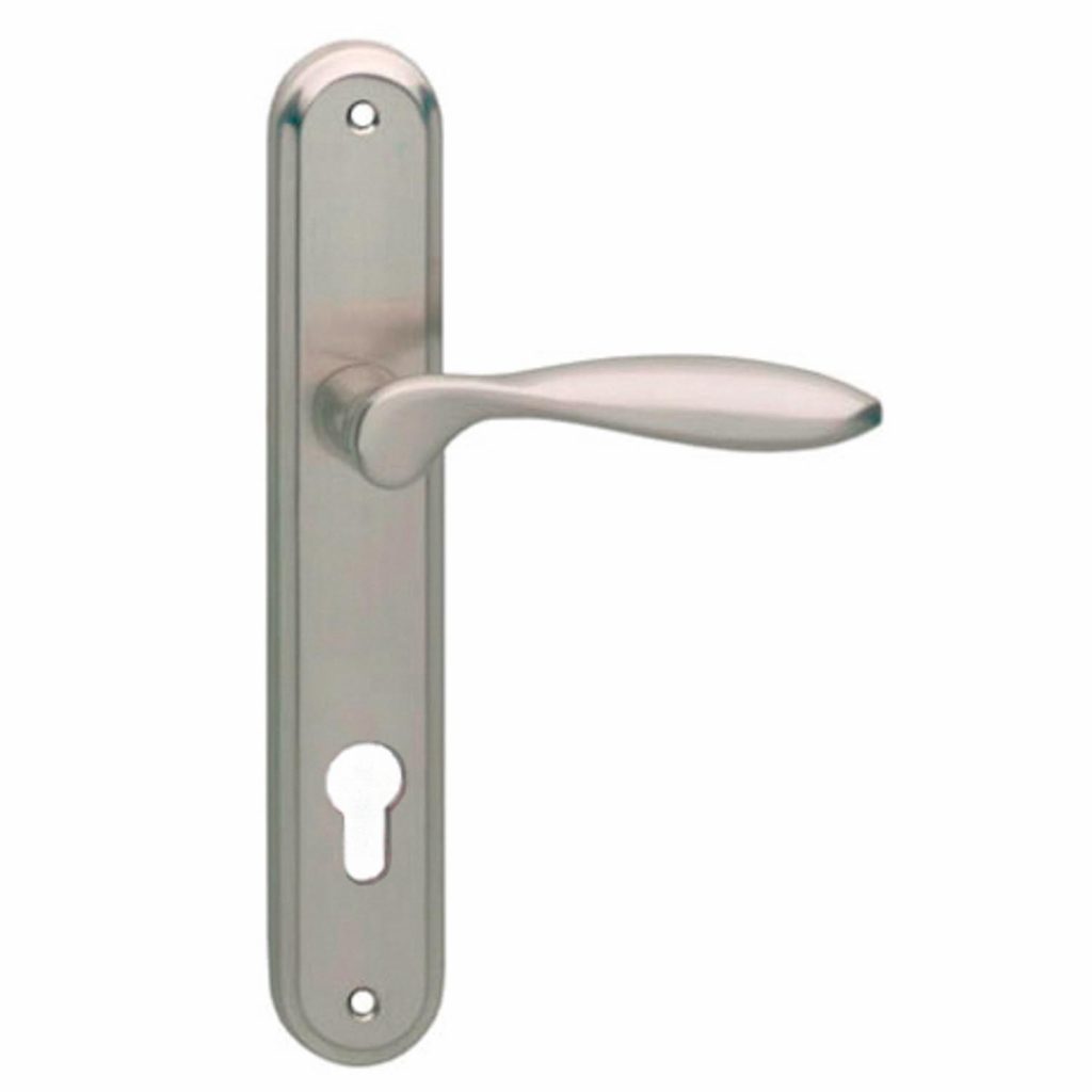 Intersteel Deurkruk George op schild nikkel mat PC72