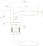 Intersteel Deurkruk Jupiter op rozet mat zwart 1