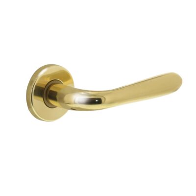 Intersteel Deurkruk Jupiter op rozet messing gelakt