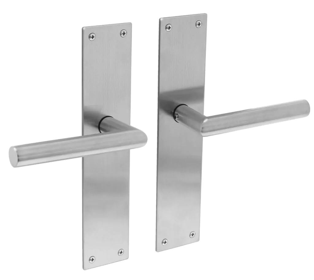 Intersteel Deurkruk Jura met schild 250x55x2mm rvs geborsteld Blind