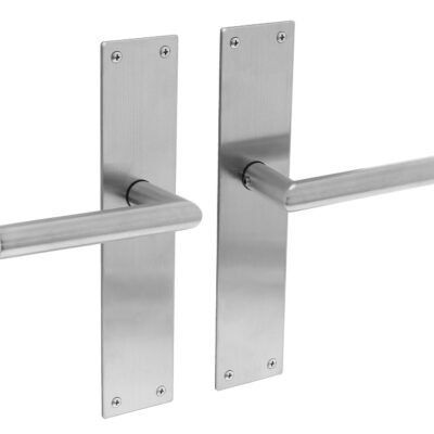 Intersteel Deurkruk Jura met schild 250x55x2mm rvs geborsteld Blind