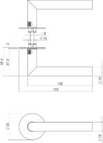 Intersteel Deurkruk Jura met zelfklevend rozet mat zwart 1
