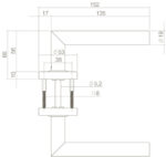 Intersteel Deurkruk Jura op rozet mat zwart 1