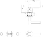 Intersteel Deurkruk LL model met rozet 2 mm rvszwart 1