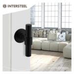 Intersteel Deurkruk LT model met rozet 2 mm rvszwart 3