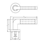 Intersteel Deurkruk Marion op rozet chroom 1
