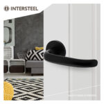 Intersteel Deurkruk Sabel op ronde rozet o55x8mm 2