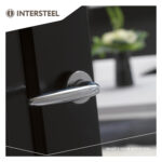 Intersteel Deurkruk Sigaar op rozet chroom 2