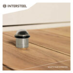 Intersteel Deurstop met ring chroom 2